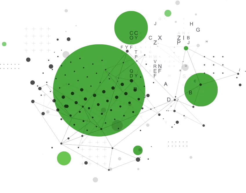 green circles no background